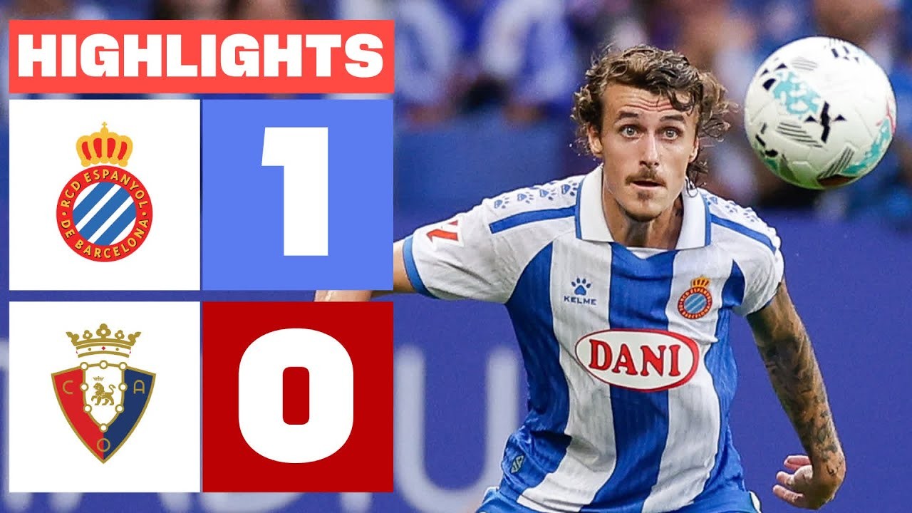 #ไฮไลท์ฟุตบอล [ เอสปันญ่อล 1 - 0 โอซาซูน่า ] ลาลีก้า สเปน 2025/1.9.68