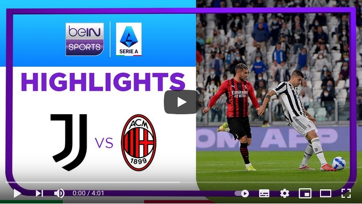 ไฮไลท์ฟุตบอลกัลโช่ เซเรียอา อิตาลี ยูเวนตุส 1 - 1 เอซี มิลาน