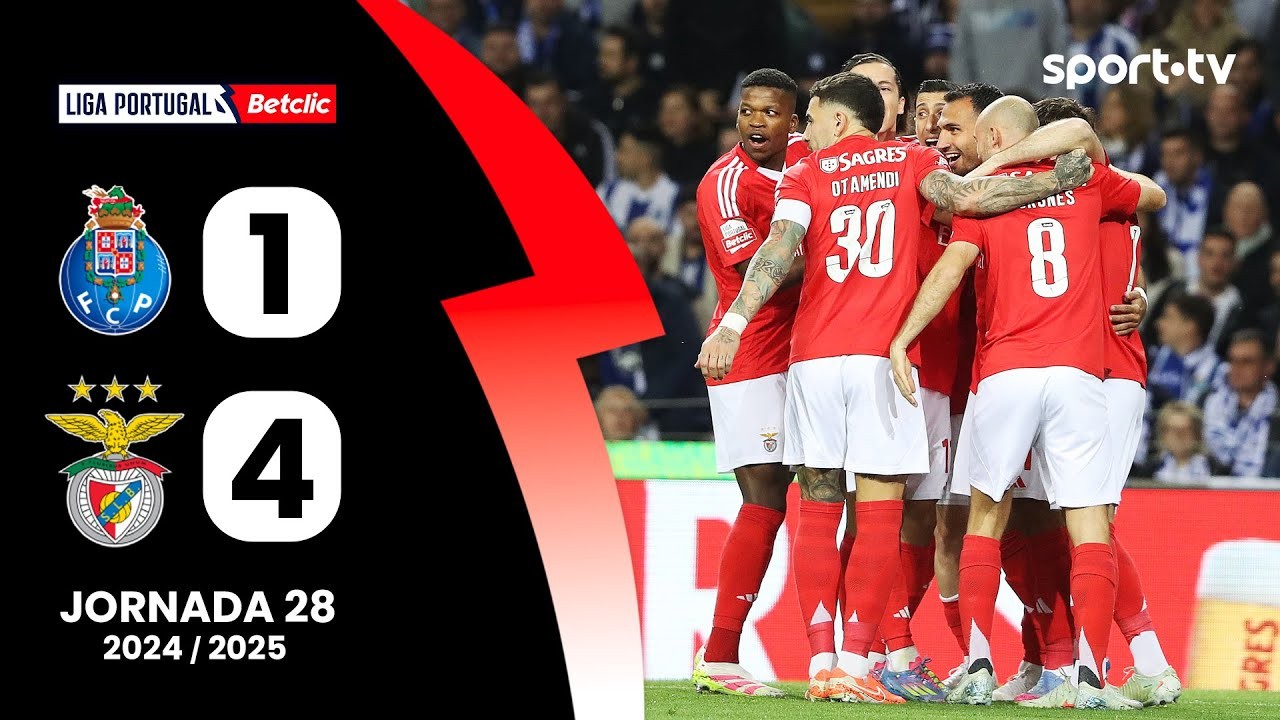 #ไฮไลท์ฟุตบอล [ เอฟซี ปอร์โต้ 1 - 4 เบนฟิก้า ] ลีกา ซาเกรส โปรตุเกส 2025/7.4.68